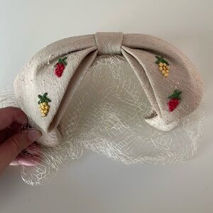 Vintage Bow Fascinator Hat Headband for the Races